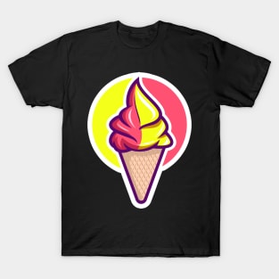 Amazing Art Of Ice- Cream For Kids - Happy & Good Vibes T-Shirt